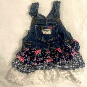 OshKosh Bgosh overall dress/long top. Size 3T